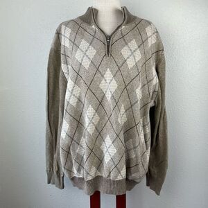 Joe Joseph Abboud Quarter Zip Sweater Size XXL EUC